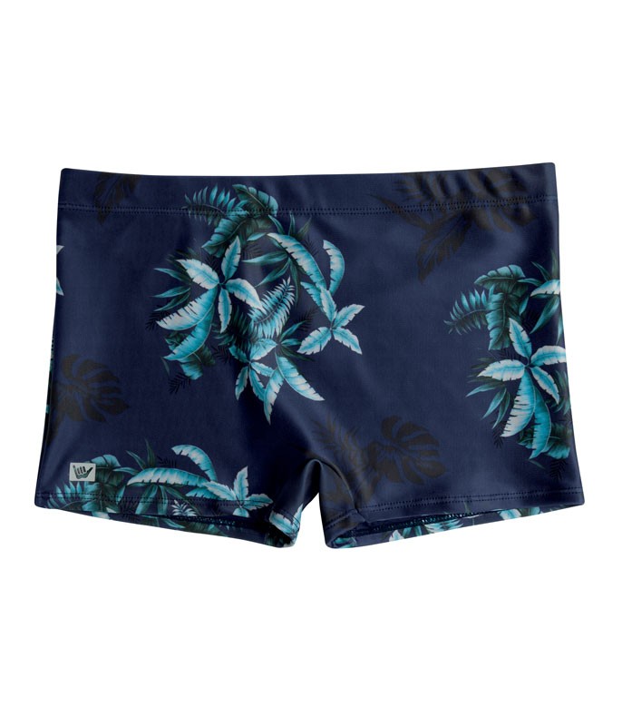 Cueca Boxer Hang Loose Cotton Kit com 2 Azul e Cinza - Surf Alive